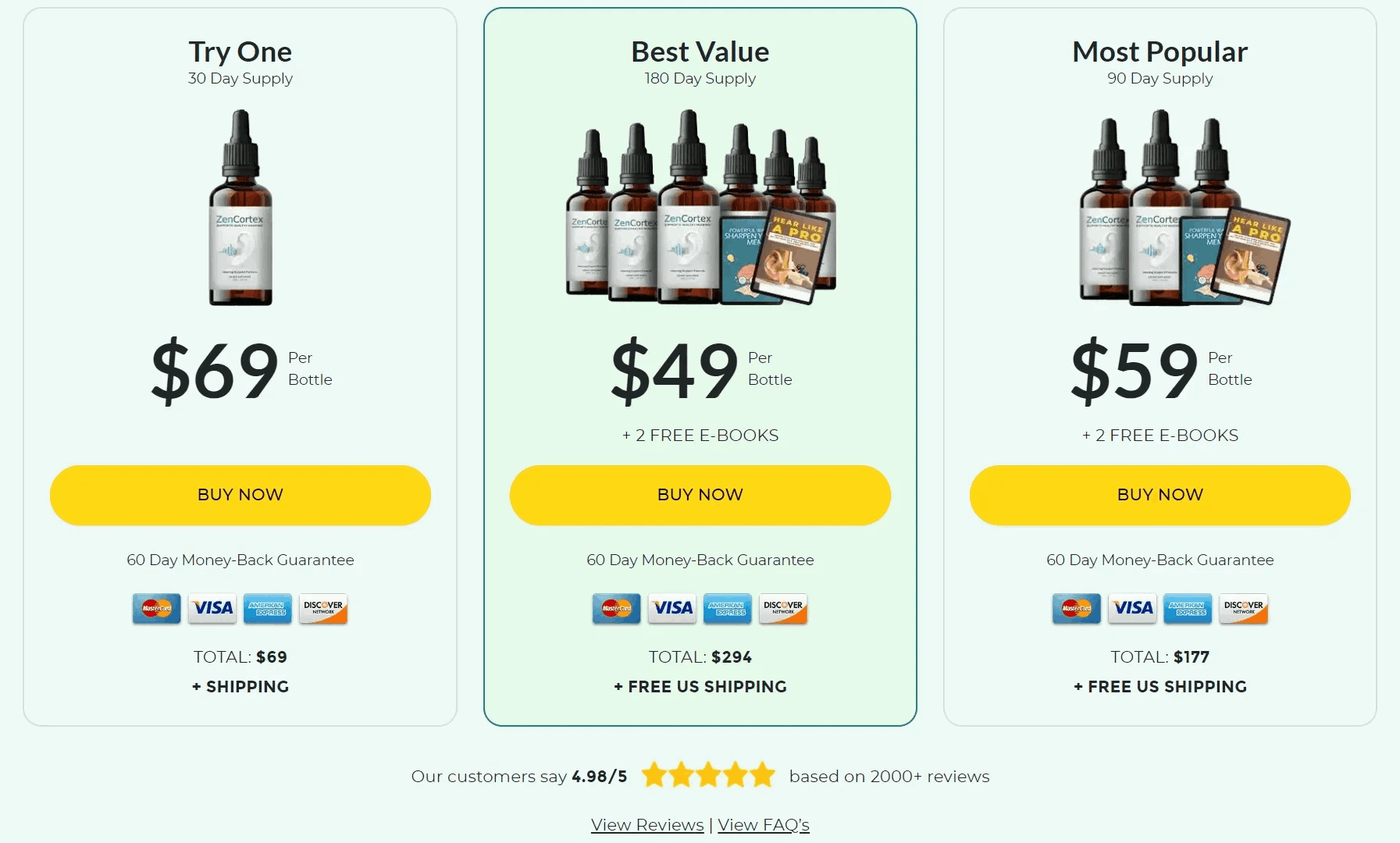 zencortex-pricing-table Special Offer